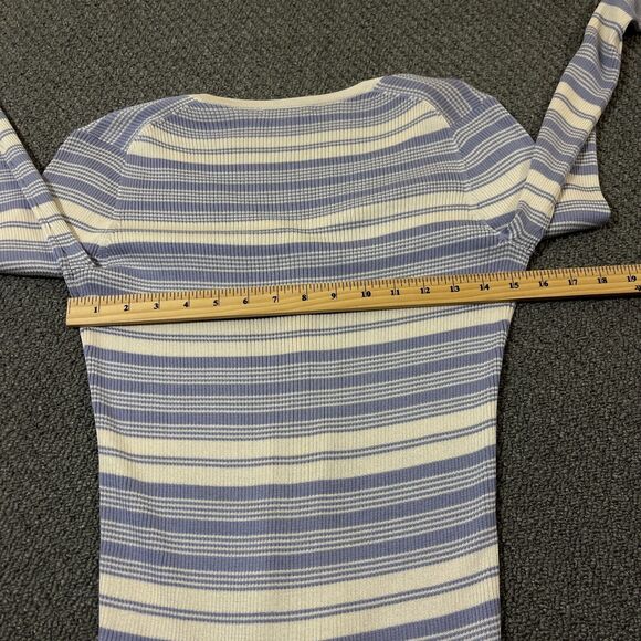 Brooks Brothers Tunic Sweater Womens Size Small S Blue Silk Blend Button Front - Picture 7 of 9